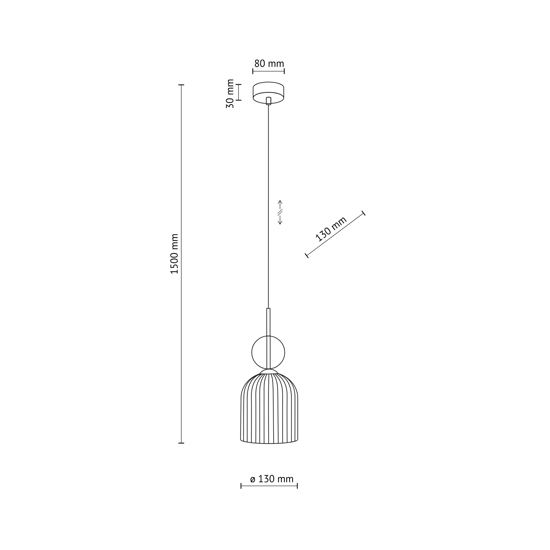 Lampada a sospensione in vetro bianco sfera ambra stile contemporaneo